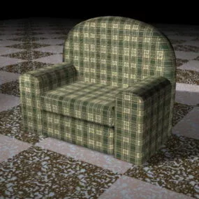 Plaid Chair 3d model