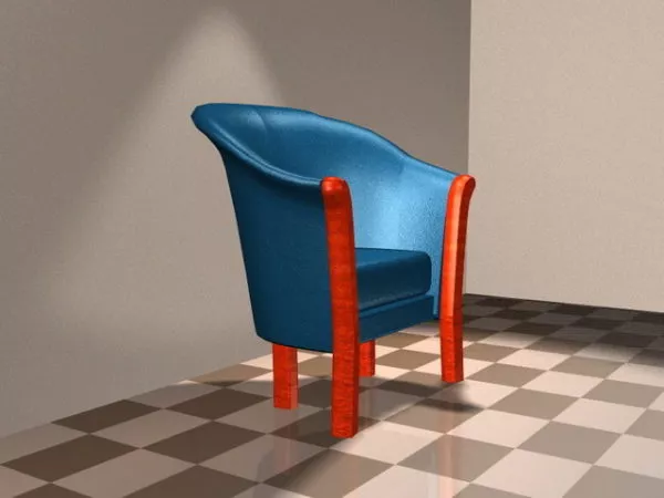 Tub Accent Chair 3d model Tub Accent Chair 3d model