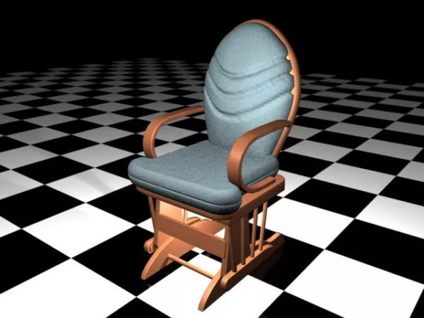 Antique Accent Chair 3d model Antique Accent Chair 3d model