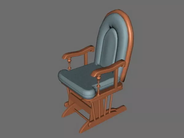 Antique Accent Chair 3d model Antique Accent Chair 3d model