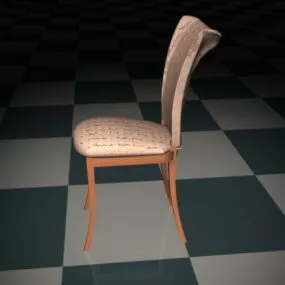 Upholstered Dining Room Chair 3d model