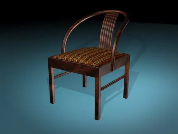 Old World Style Dining Chair 3d model Old World Style Dining Chair 3d model