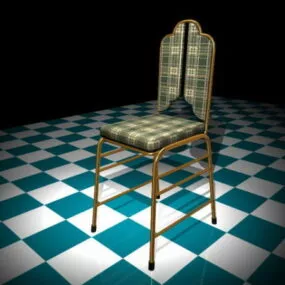 Brass Dining Chair 3d model
