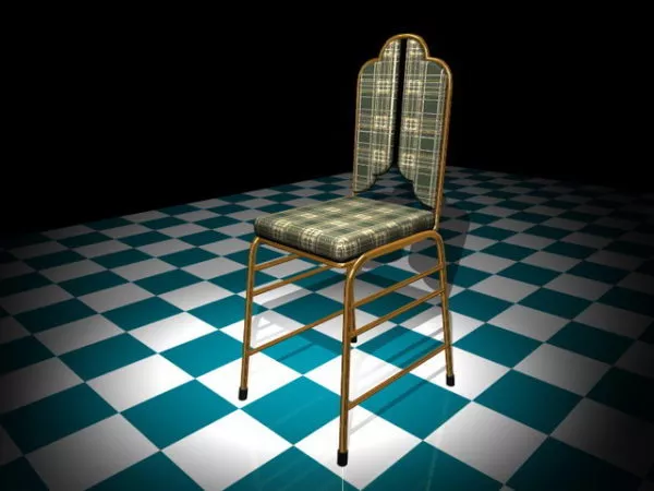 Brass Dining Chair 3d model Brass Dining Chair 3d model