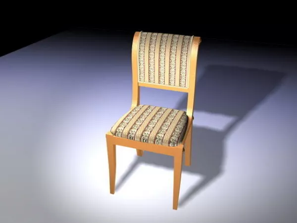 Modern Upholstered Dining Chair 3d model Modern Upholstered Dining Chair 3d model