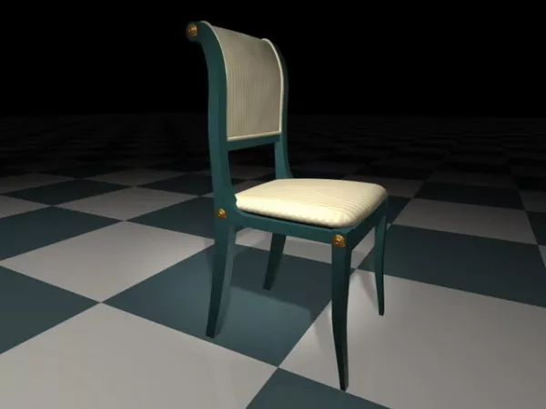 Classic Modern Dining Chair 3d model Classic Modern Dining Chair 3d model