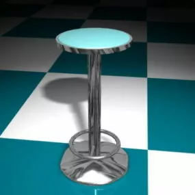 Contemporary Bar Stool 3d model