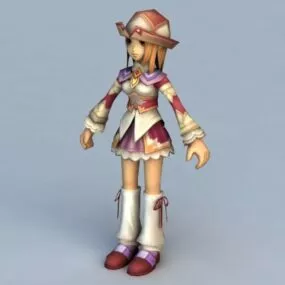 Anime Instructor Girl 3d model