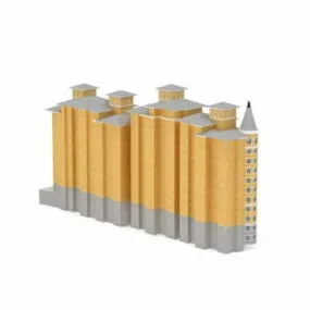 Residential Apartment Blocks 3d model