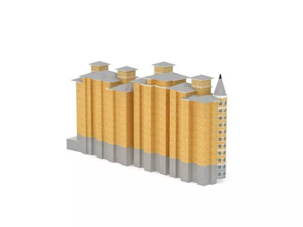 Residential Apartment Blocks 3d model Residential Apartment Blocks 3d model