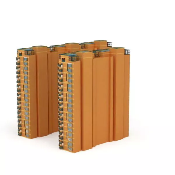 Block Of Flats Apartment Buildings 3d model Block Of Flats Apartment Buildings 3d model