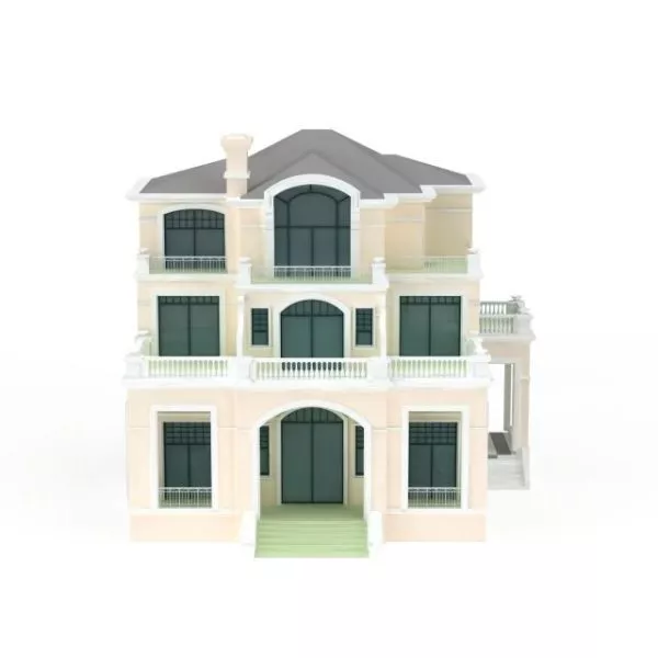 Three Storey Villa 3d model Three Storey Villa 3d model