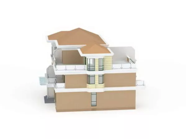Old Townhouse 3d model