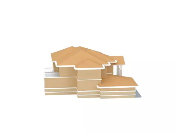 Garage Building Brick Dome 3d model