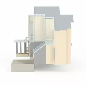 Modern Japanese House 3d model
