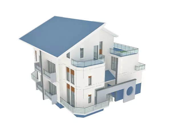 Modern Villa 3d model Modern Villa 3d model