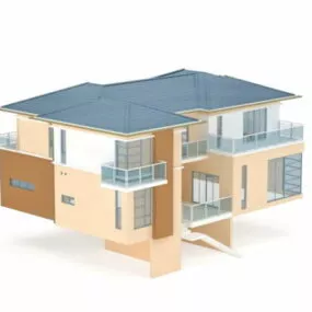 House With Basement 3d model