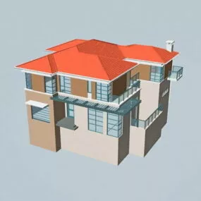 Country Villa Building 3d model