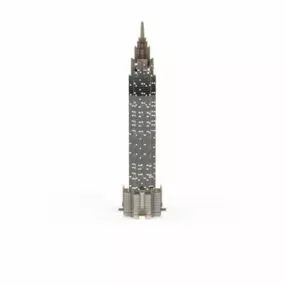 Skyscraper Night 3d model
