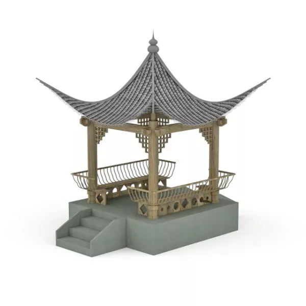 Ancient Chinese Pavilion 3d model Ancient Chinese Pavilion 3d model