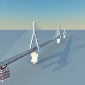 Cross Sea Bridge 3d model