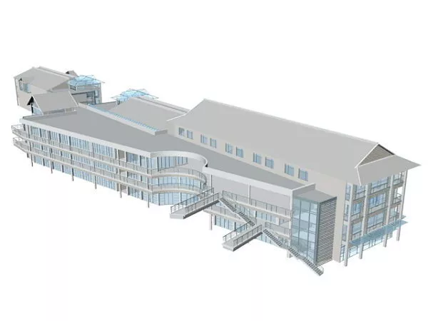 Old Coffee Shophouse 3d model