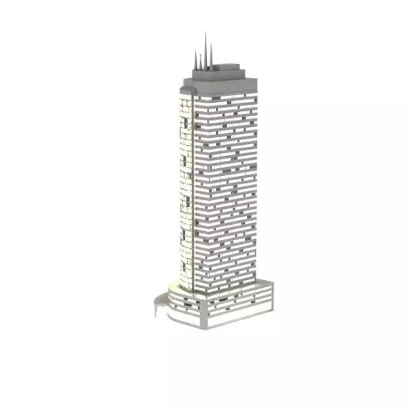 Ironic Scifi Tower Building 3d model
