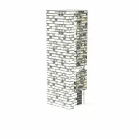 Night City Lights Building 3d model