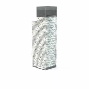 Glass Office Building 3d model