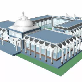 Contemporary Islamic Architecture 3d model