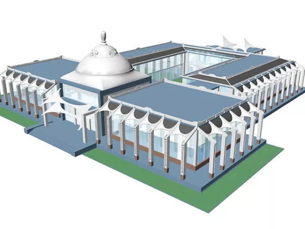 Contemporary Islamic Architecture 3d model Contemporary Islamic Architecture 3d model