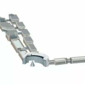 Office Building Complex Architecture 3d model