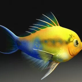 Cartoon Fish Animation 3d model