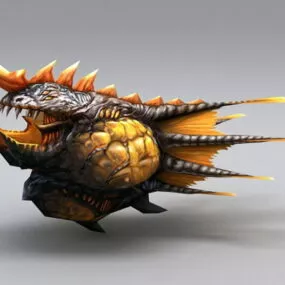 Sea Monster Fish 3d model