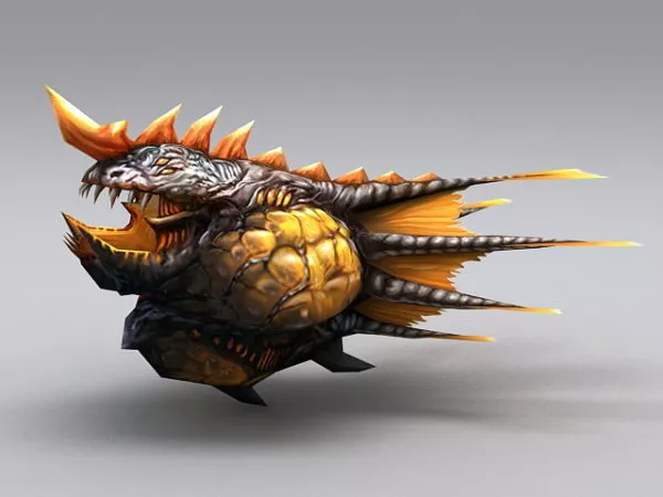 Sea Monster Fish 3d model Sea Monster Fish 3d model