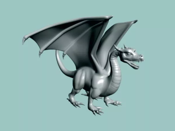 Statue Of Chinese Dragon 3d model