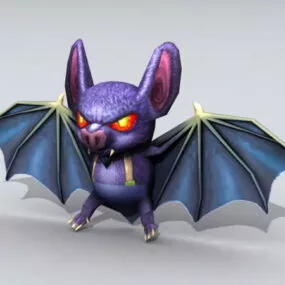 Devil Bat Cartoon 3d model