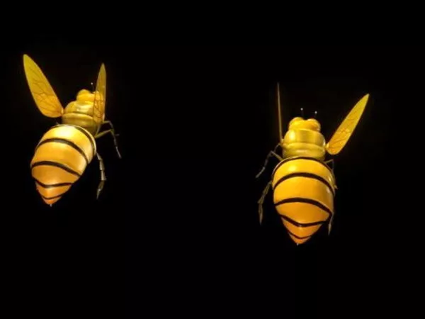 Wasp Bee With Texture 3d model