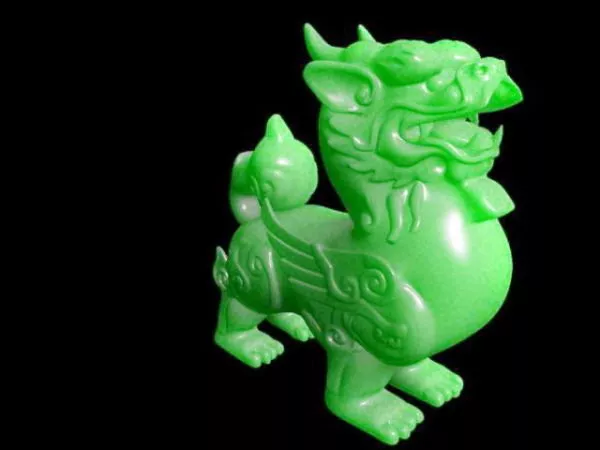 Carved Jade Quilin 3d model Carved Jade Quilin 3d model