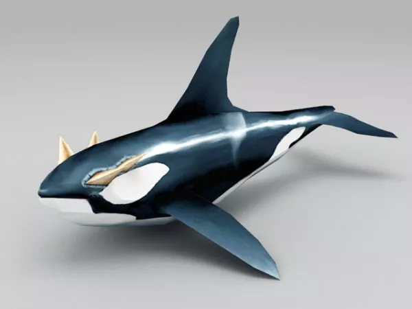 Giant Sea Humpback Whale 3d model