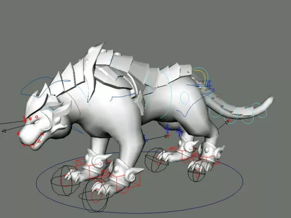 Tiger Beast Rig 3d model Tiger Beast Rig 3d model