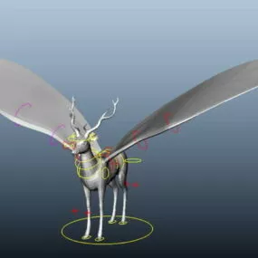 Flying Deer Rig 3d model