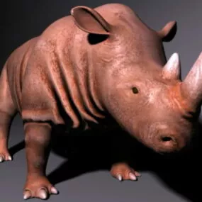 Brown Rhino 3d model