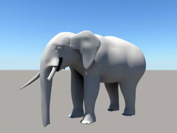 Elephant In The Forest 3d model