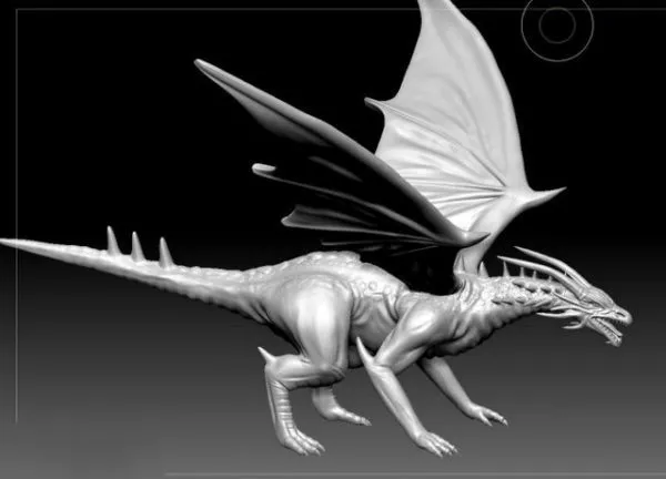 Cool Dragon Free 3d Model - .Ztl - Open3dModel 34335