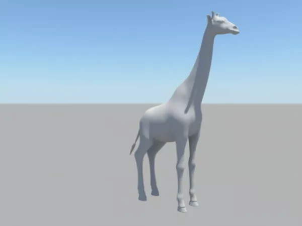 Tall Giraffe 3d model Tall Giraffe 3d model