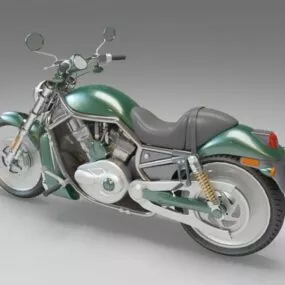 Cruiser Motorcycle 3d model
