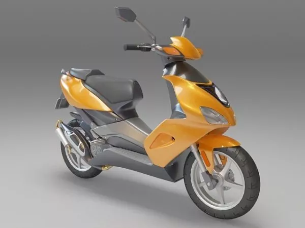Moped Motorcycle 3d model Moped Motorcycle 3d model