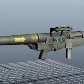 Futuristic Rocket Launcher 3d model
