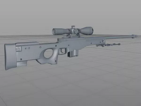 Barrett M82a1 Sniper Gun 3d model